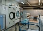 heavy duty washing machine in the service area